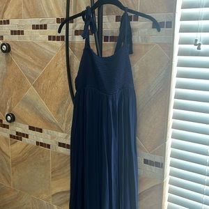 Navy maxi summer dress